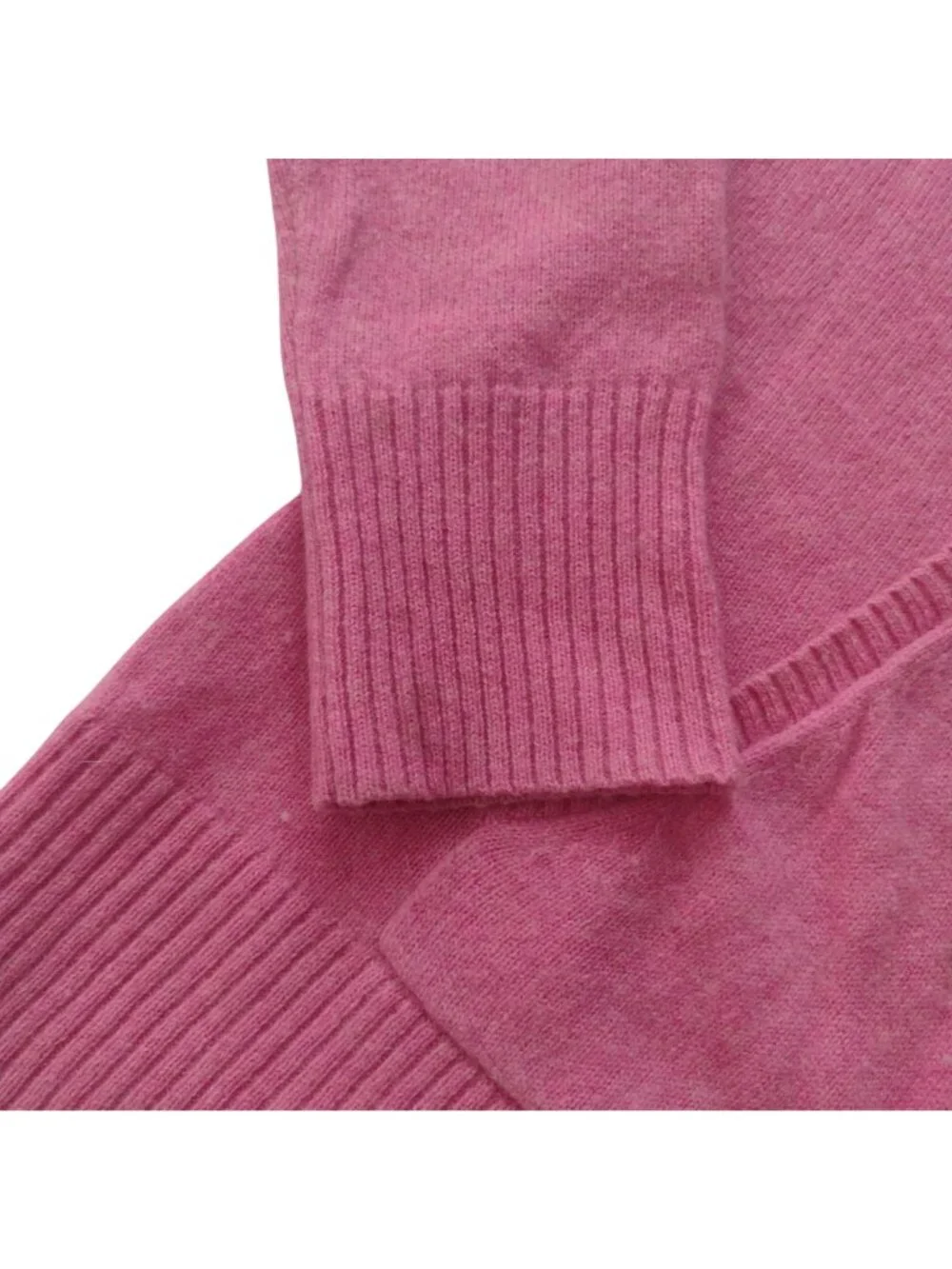 Margaret OLeary Pink Cashmere Hooded Sweate S Soft Lightweight Zip Front Barbie - Picture 5 of 12